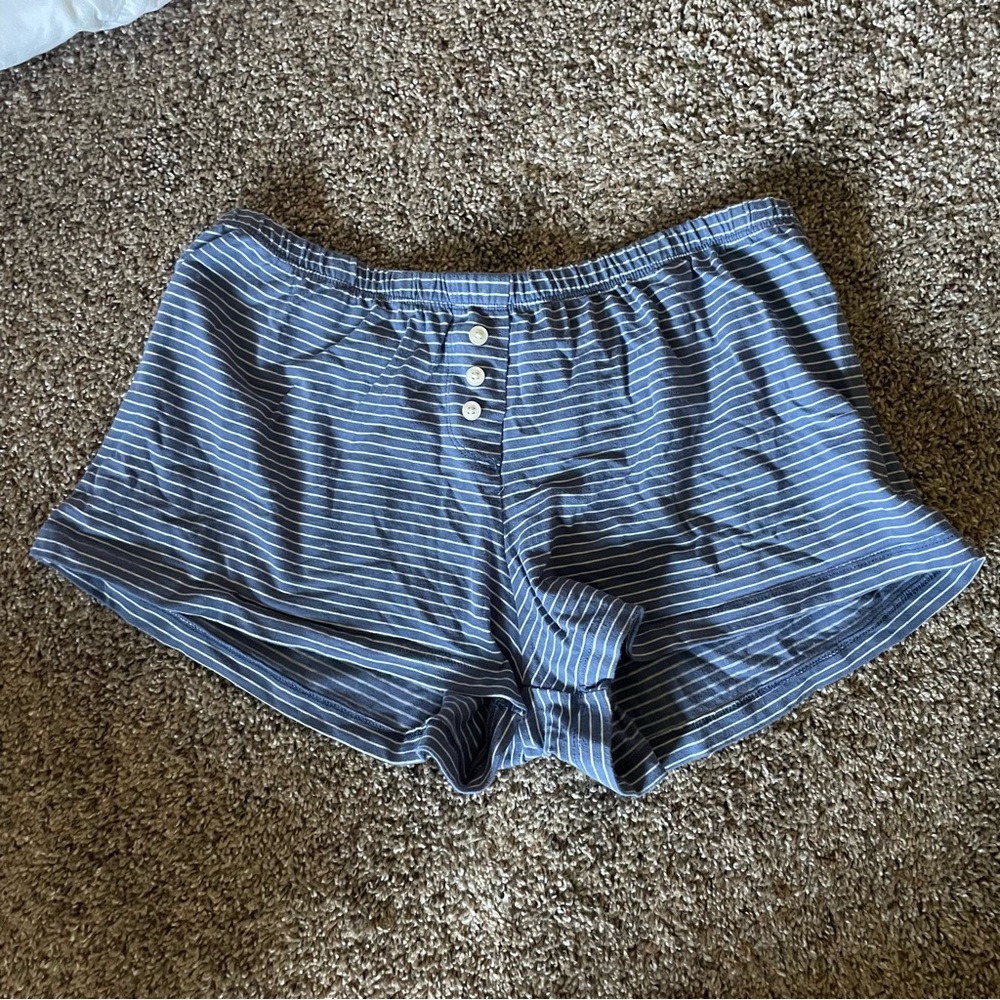 Brandy Melville Blue High Waist Shorts